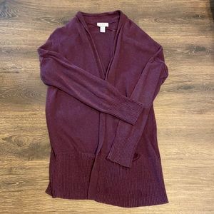 Purple Loft cardigan